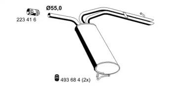 Ernst 048071 Глушник вихлопних газів кінцевий