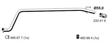 Ernst 048439 Exhaust pipe