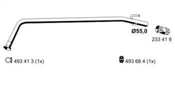 Ernst 048453 Exhaust pipe Ernst 048453 Exhaust pipe