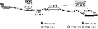 Ernst 050446 Muffler assy front