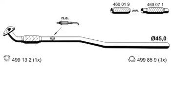 Ernst 053426 Випускна труба відпрацьованих газів Ernst 053426 Випускна труба відпрацьованих газів