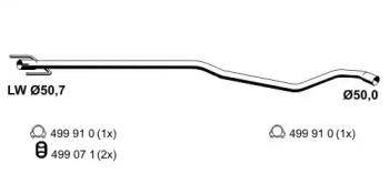Ernst 053457 Випускна труба відпрацьованих газів Ernst 053457 Випускна труба відпрацьованих газів