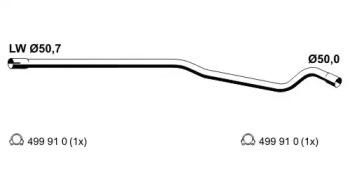 Ernst 054430 Випускна труба відпрацьованих газів