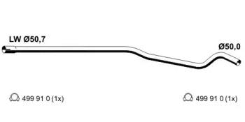 Ernst 054478 Exhaust pipe