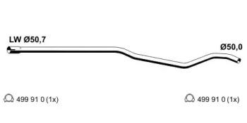 Ernst 054485 Exhaust pipe