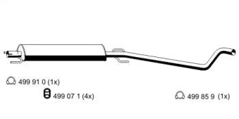Ernst 055109 Середній глушник вихлопних газів Ernst 055109 Середній глушник вихлопних газів