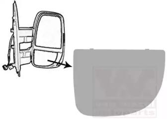 Van Wezel 2817832 Outer mirror glass Van Wezel 2817832 Outer mirror glass