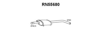 Veneporte RN55680 Muffler assy front