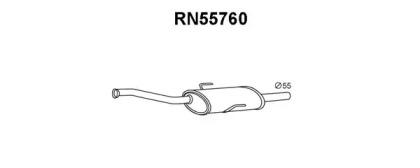 Veneporte RN55760 Середній глушник вихлопних газів Veneporte RN55760 Середній глушник вихлопних газів