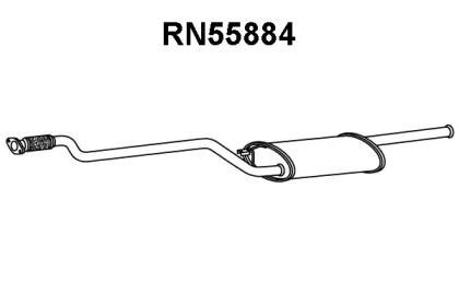 Veneporte RN55884 Muffler assy front