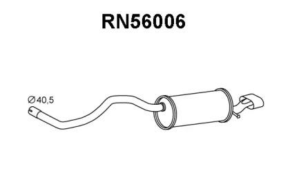 Veneporte RN56006 Глушник вихлопних газів кінцевий