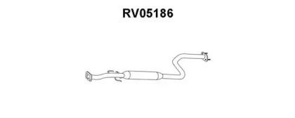Veneporte RV05186 Muffler assy front Veneporte RV05186 Muffler assy front