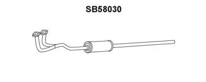 Veneporte SB58030 Muffler assy front Veneporte SB58030 Muffler assy front
