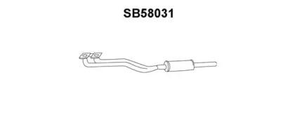 Veneporte SB58031 Muffler assy front Veneporte SB58031 Muffler assy front