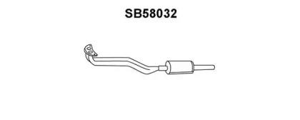 Veneporte SB58032 Muffler assy front