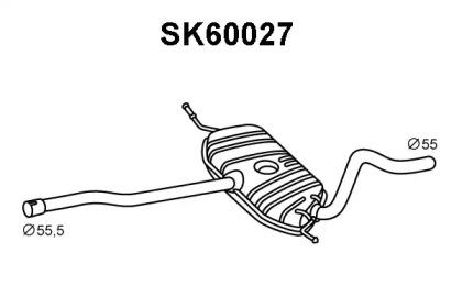 Veneporte SK60027 Muffler assy front Veneporte SK60027 Muffler assy front