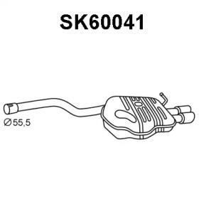 Veneporte SK60041 Глушник вихлопних газів кінцевий Veneporte SK60041 Глушник вихлопних газів кінцевий