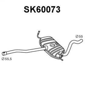 Veneporte SK60073 Muffler assy front