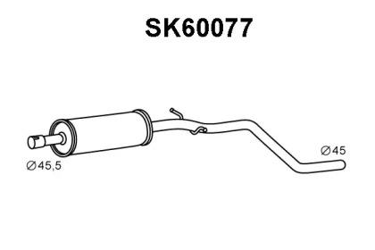 Veneporte SK60077 Muffler assy front