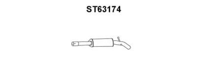 Veneporte ST63174 Muffler assy front Veneporte ST63174 Muffler assy front