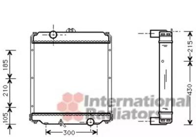 Van Wezel 32002014 Радиатор охлаждения двигателя Van Wezel 32002014 Радиатор охлаждения двигателя