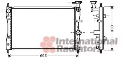 Van Wezel 32002172 Радіатор охолодження двигуна Van Wezel 32002172 Радіатор охолодження двигуна