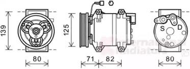 Van Wezel 3300K377 Компресор кондиціонера Van Wezel 3300K377 Компресор кондиціонера