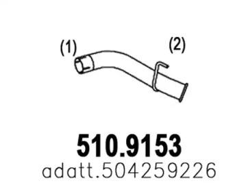 Asso 510.9153 Exhaust pipe Asso 510.9153 Exhaust pipe