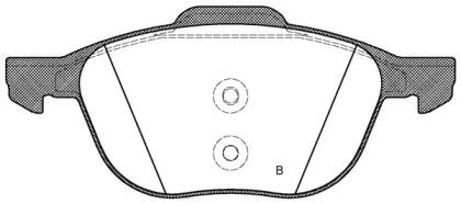 Open Parts BPA1082.30 Колодки тормозные
