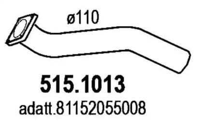 Asso 515.1013 Exhaust pipe