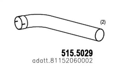 Asso 515.5029 Exhaust pipe Asso 515.5029 Exhaust pipe