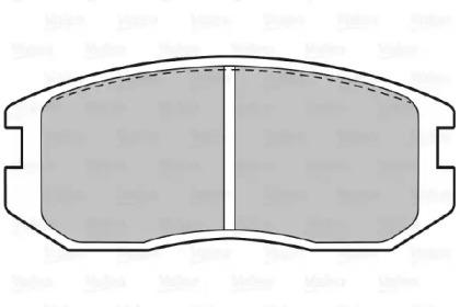 Valeo 598626 Колодки тормозные Valeo 598626 Колодки тормозные