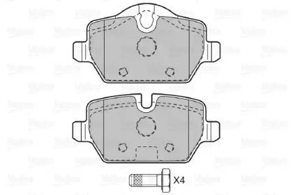 Valeo 598701 Brake pads Valeo 598701 Brake pads