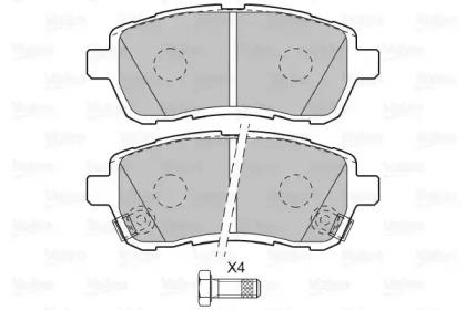 Valeo 598999 Brake pads