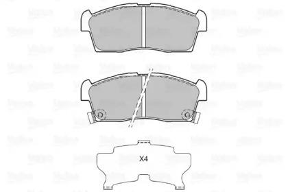 Valeo 601323 Brake pads Valeo 601323 Brake pads