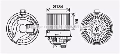 Prasco RT8635 Вентилятор салона Prasco RT8635 Вентилятор салона