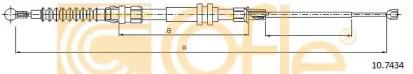 Cofle 10.7434 Трос стояночного гальма