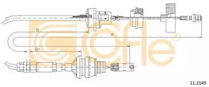 Cofle 11.2149 Трос сцепления Cofle 11.2149 Трос сцепления