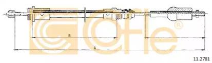 Cofle 11.2781 Трос зчеплення Cofle 11.2781 Трос зчеплення