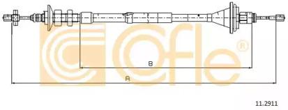 Cofle 11.2911 Трос сцепления Cofle 11.2911 Трос сцепления
