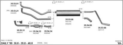 IMASAF 539000104 Глушник вихлопних газів кінцевий IMASAF 539000104 Глушник вихлопних газів кінцевий