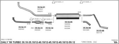 IMASAF 539000106 Глушник вихлопних газів кінцевий