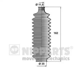 Nipparts J2845005 Пильник рульової рейки