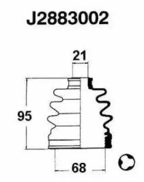 Nipparts J2883002 Dust boot kit axle joint