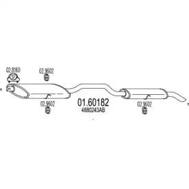 MTS 01.60182 Schalldaempfer MTS 01.60182 Schalldaempfer