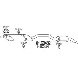 MTS 01.60482 Schalldaempfer MTS 01.60482 Schalldaempfer