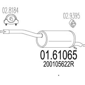 MTS 01.61065 Schalldaempfer MTS 01.61065 Schalldaempfer