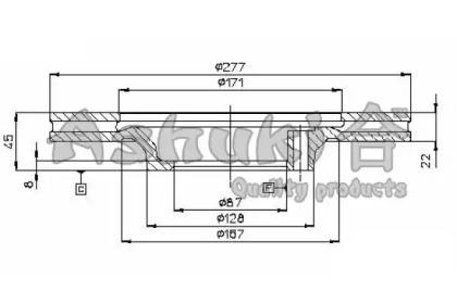 Ashuki C652-20 Диск гальмівний Ashuki C652-20 Диск гальмівний
