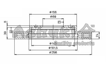 Ashuki C653-25 Brake disc Ashuki C653-25 Brake disc