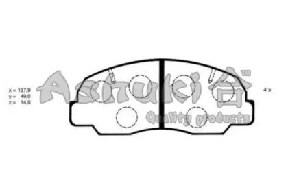 Ashuki D093-03 Колодки гальмівні